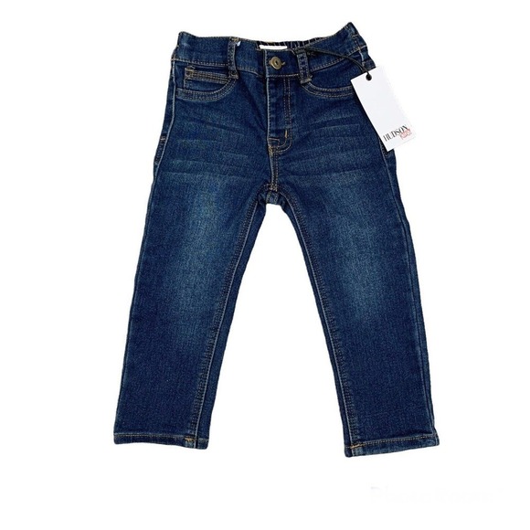 NEW Hudson Baby Toddler Jeqns Pull On NWT Blue Denim Size 24M - Picture 1 of 4
